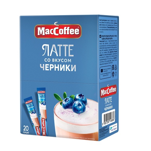 MacCoffee Latte Черника, 20 стиков